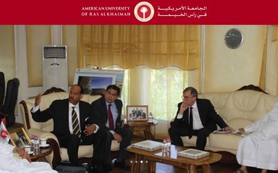 Albert Beckford Jones, Special Advisor to AAAS Research Competitiveness Program visits with AURAK leadership